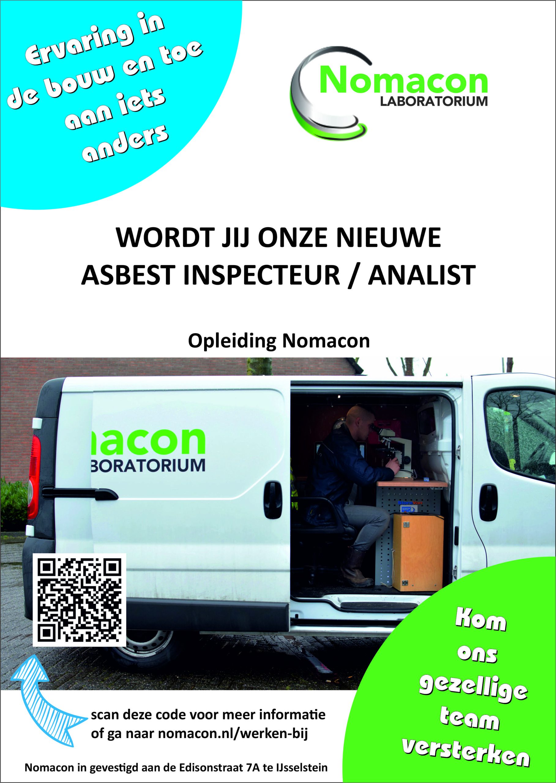 Werken bij Nomacon — inspecteur/analist